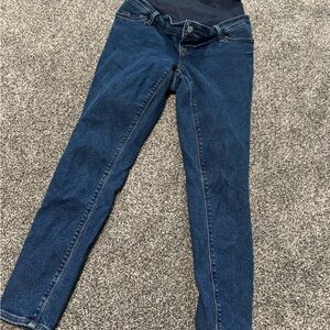 Old Navy Women's Dark Blue Maternity Skinny Jeans